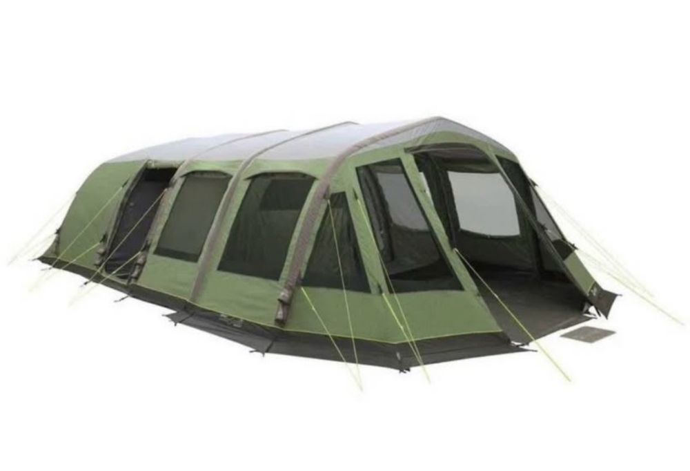 Tenda  insuflável 9 pessoas + cama+ sofa+sanita….