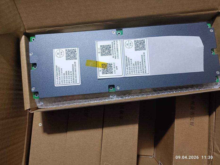 JK BMS Jikong PB2A16S20P V19 — інверторна BMS 200A 8-16S LiFePO4