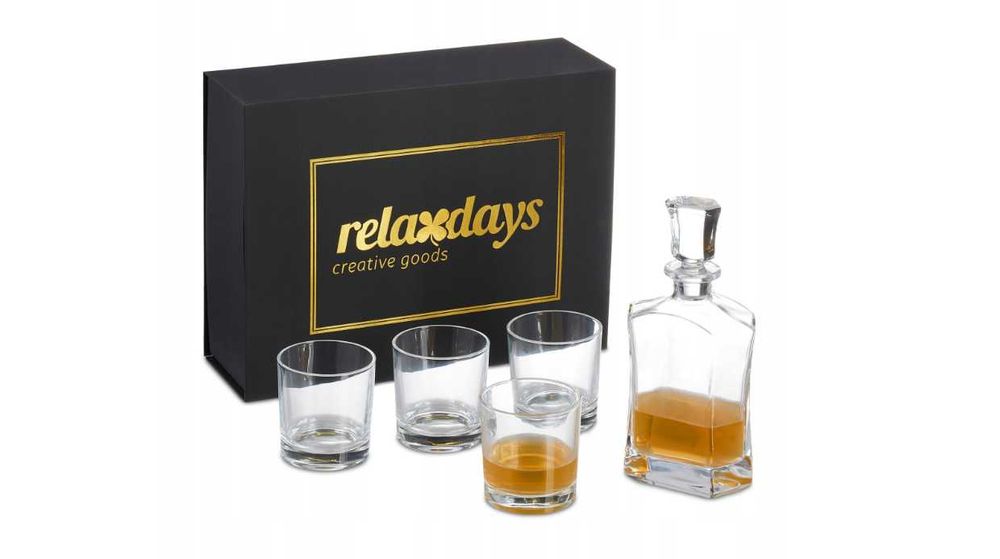 Zestaw do whisky z karafką i kieliszkami