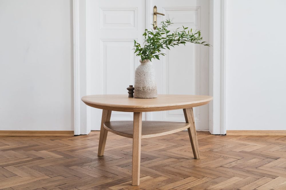 Stolik Nørrebro drewniany mid-century modern vintage duński