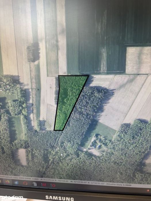 Działka 3,58 ha (budowlano-usługowa + las) - Bujaki, gm. Drohiczyn