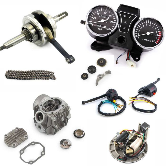 Запчастини до мопедів JH 70cc-125cc Alpha Delta Active