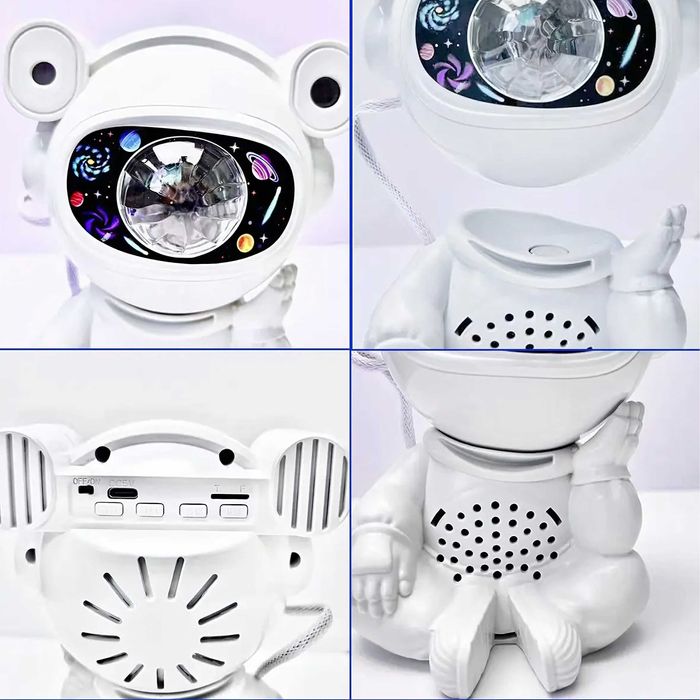 Projektor Gwiazd Lampka Nocna Rzutnik dla Dzieci Kosmos Pilot USB