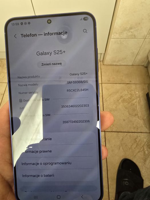 Samsung galaxy s25 plus nowy navy