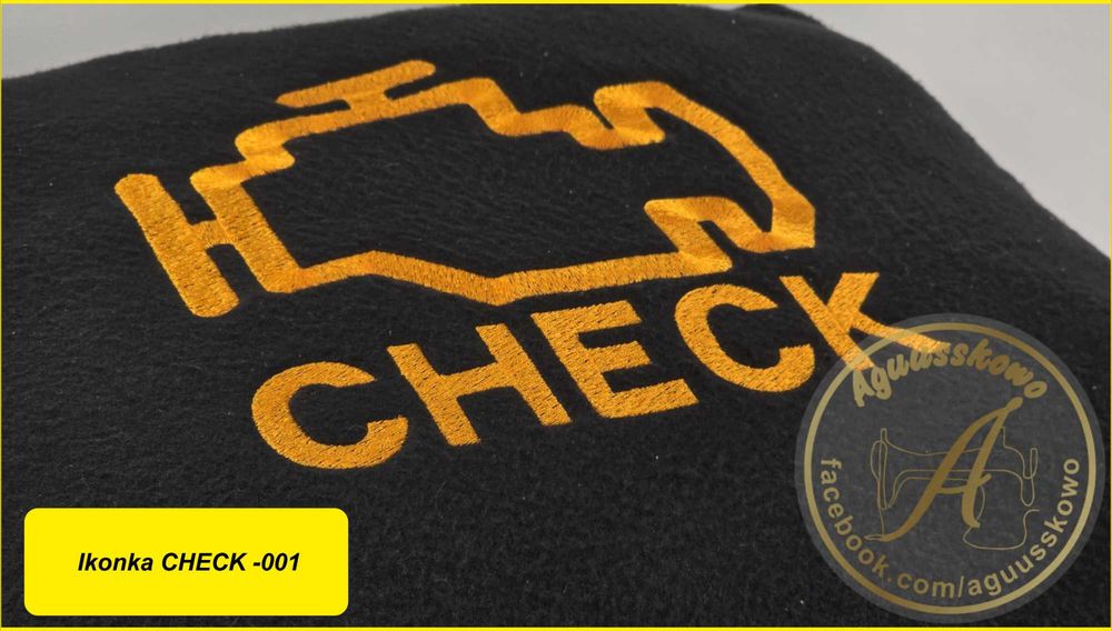 Haftowana Poduszka Ikonka CHECK Personalizacja -001