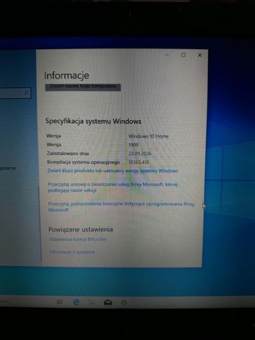 Laptop dell sprawny