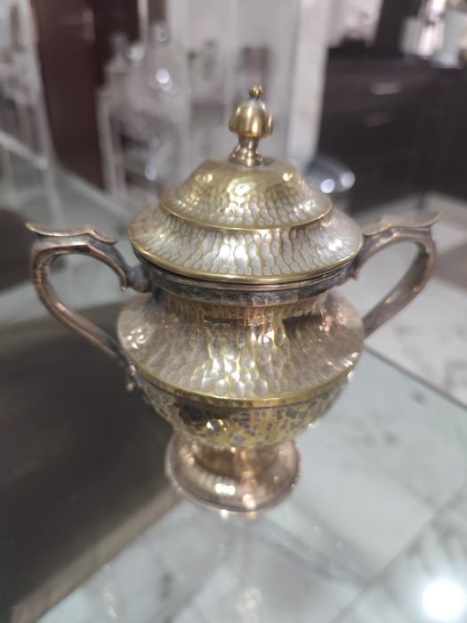 Serviço de chá e café completo estilo D.Joao V ,em cobre martelado