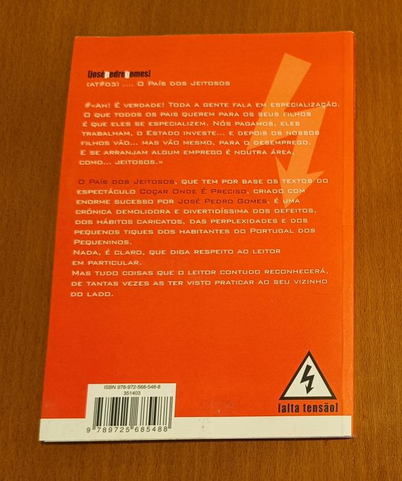 Livro "O País dos Jeitosos" do Humorista José Pedro Gomes