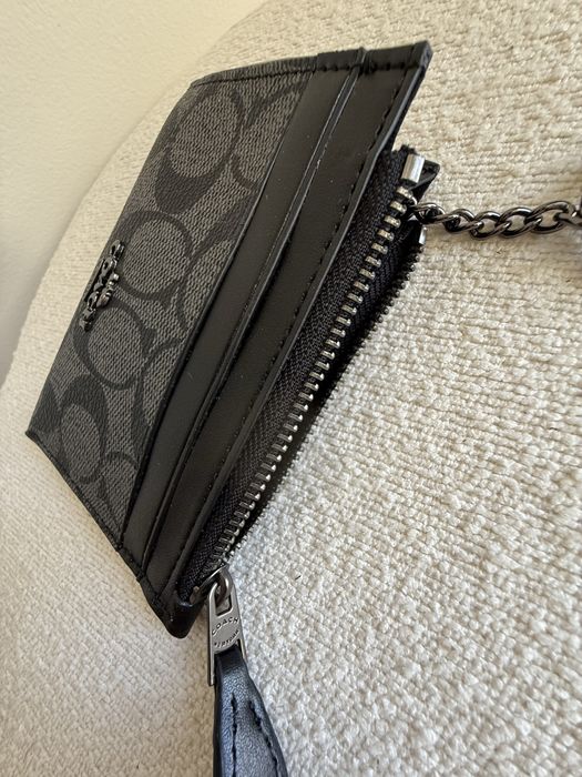 Coach Porta Cartões Cinza