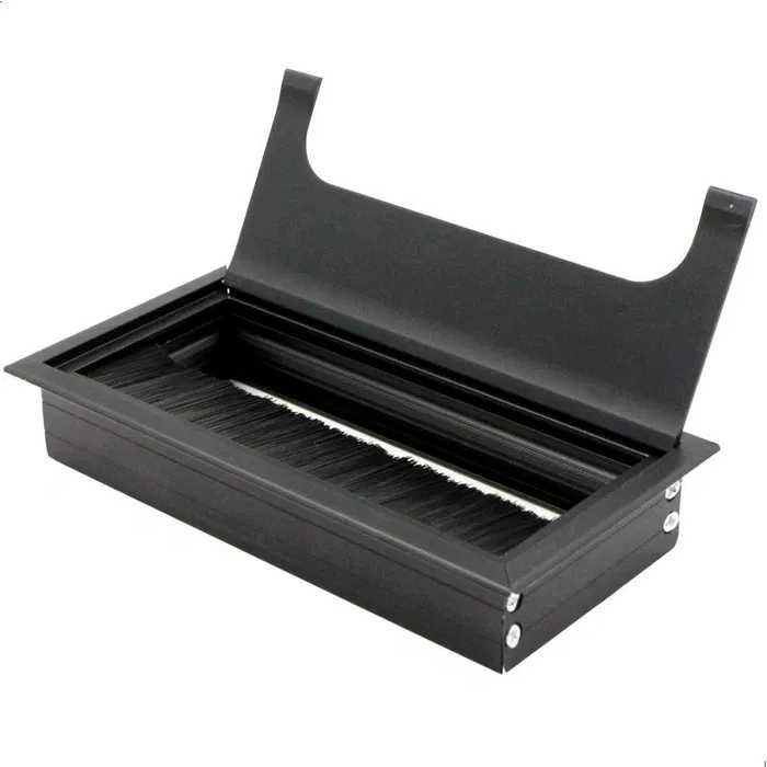 Przepust kablowy, kanał na biurko, 4 sztuki, 160 mm x 80 mm