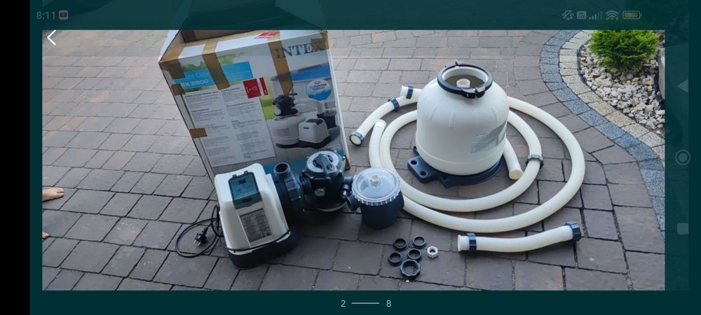 Intex sf70220-2 kompletna węże ,filtr wstępny