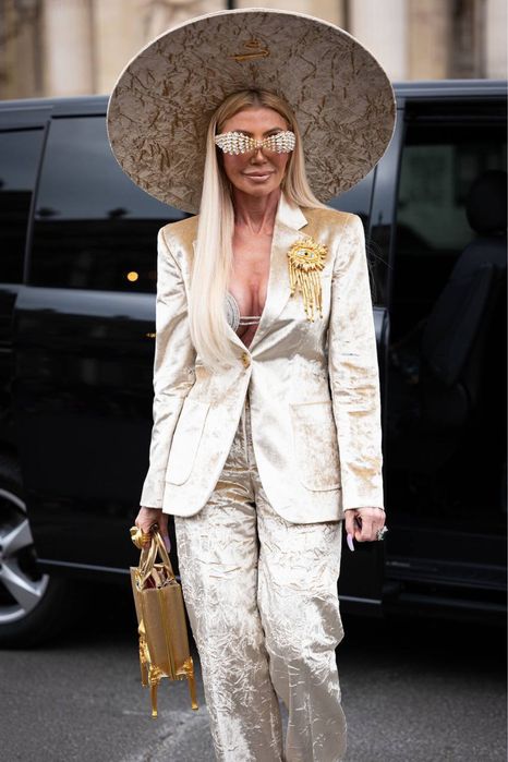 Костюм брюки велюр Schiaparelli