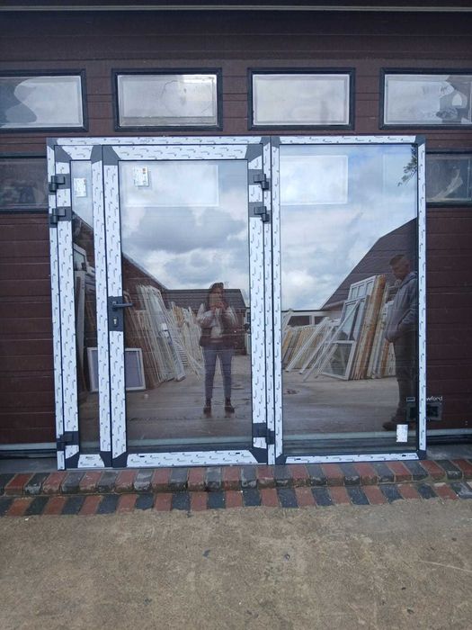 Nowe drzwi z witryną antracyt 240x210 szklana zabudowa DOWÓZ CAŁY KRAJ