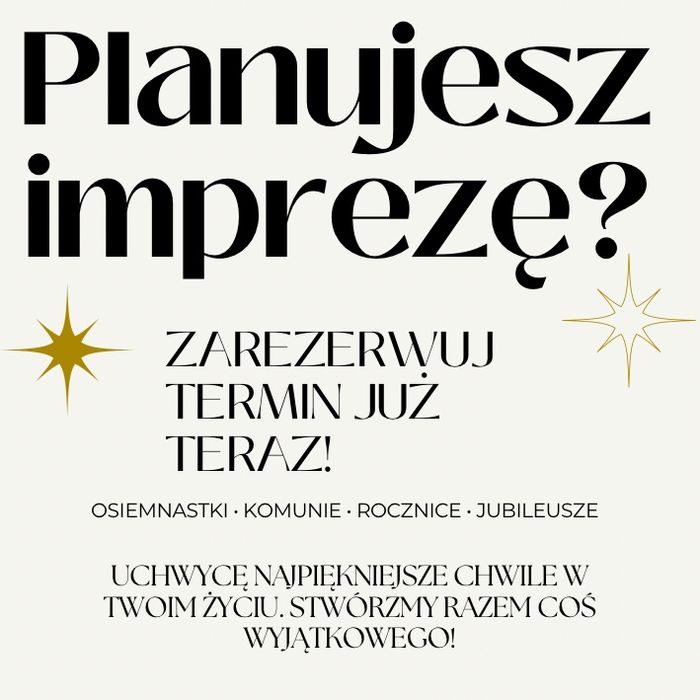 TANIO Fotograf na twoja imprezę!