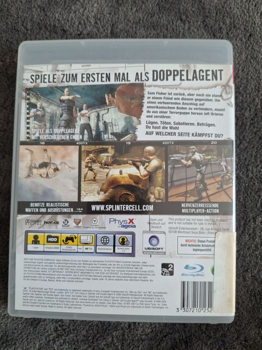 Splinter cell double agent ps3