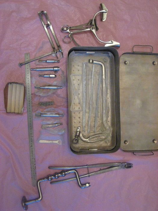 Медицинский Коловорот фрезы Операционный набор Инструментов ссср: 6 800 ...