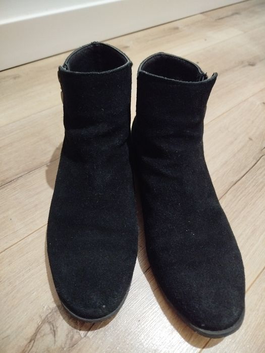 Botki welurowe r.40