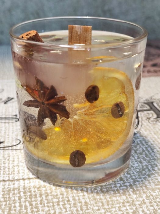 Свеча гелевая кофейная свеча