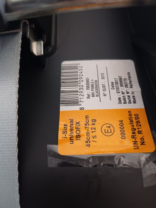 Trio Bebéconfort com ISOFIX i-Size (R129)