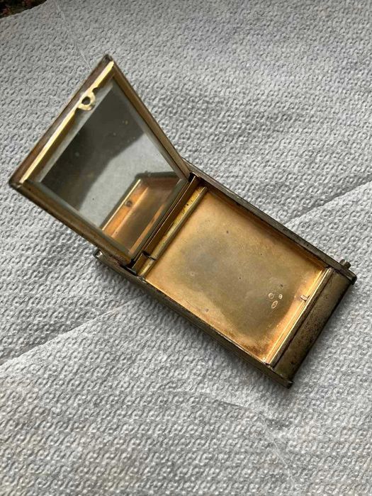 Пудренница серебряная, 875 пробы, СССР, 30-е годы ХХ столетия.