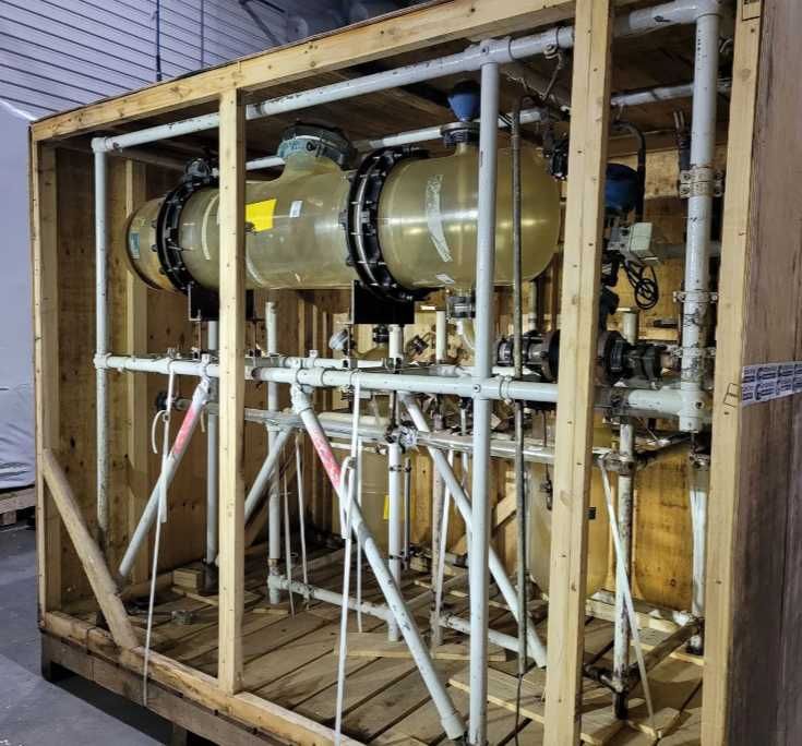 Coluna de Processo em Vidro Industrial