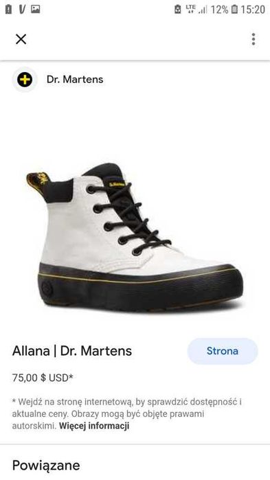 Buty unisex typu sneakersy marki  DR. MARTENS