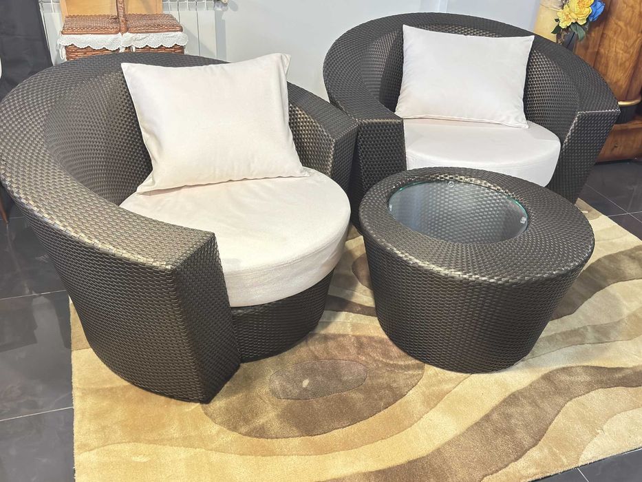 Conjunto para exterior MARCA DEDON (cadeirões + mesa)