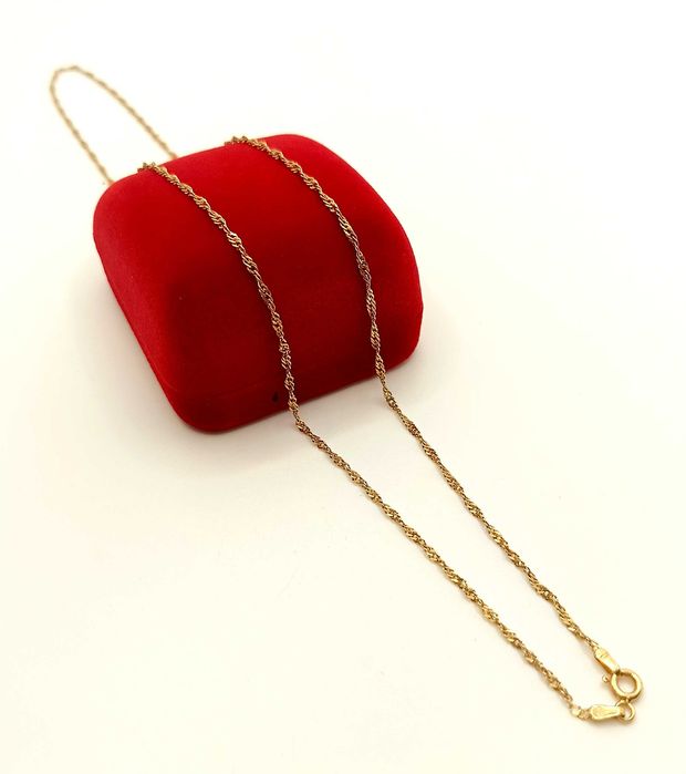 Złoty łańcuszek Singapur PR.585 W:2,65gr Dł.53,5cm InterSKLEP