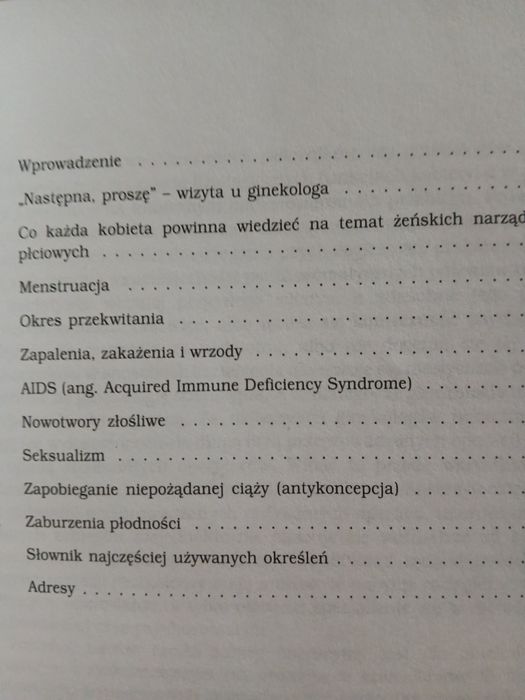 Sprawy kobiece sprawy intymne