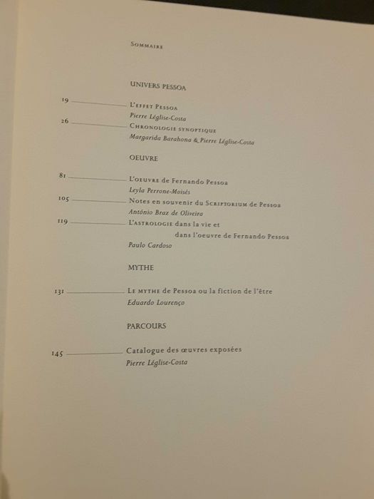 L´Univers Pessoa / Antologia da Poesia Portuguesa 1940/1977