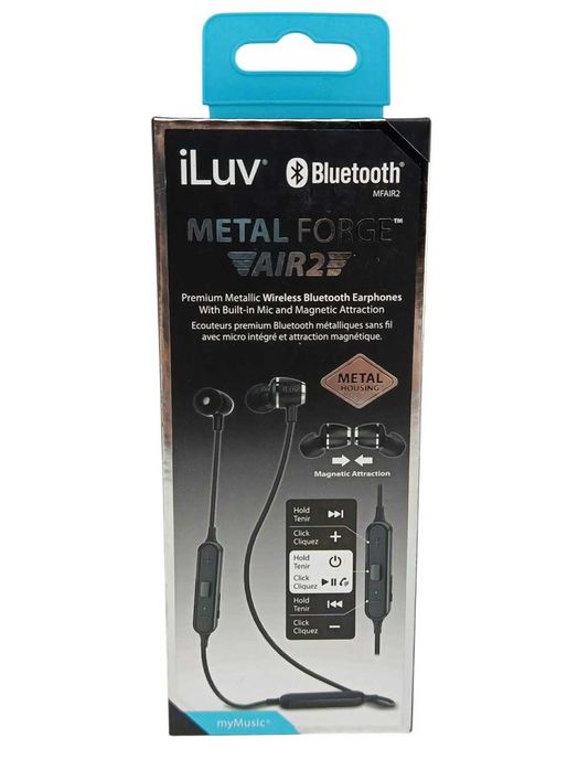 Słuchawki douszne bezprzewodowe ILUV METAL FORGE AIR2 CZARNE