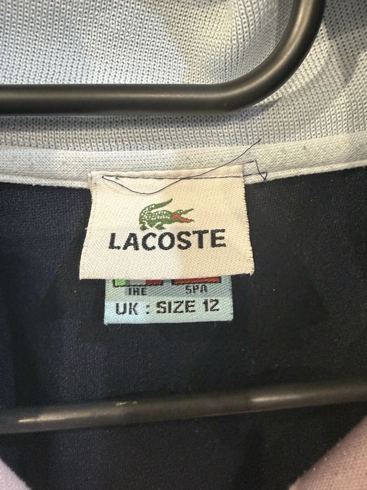 Lacoste zip sweatshirt vintage pastel