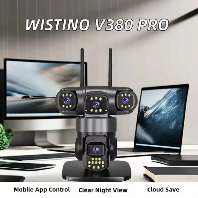 Вулична Wi-Fi камера відеоспостереження SC28 15 MP 3 обьект V380 10052