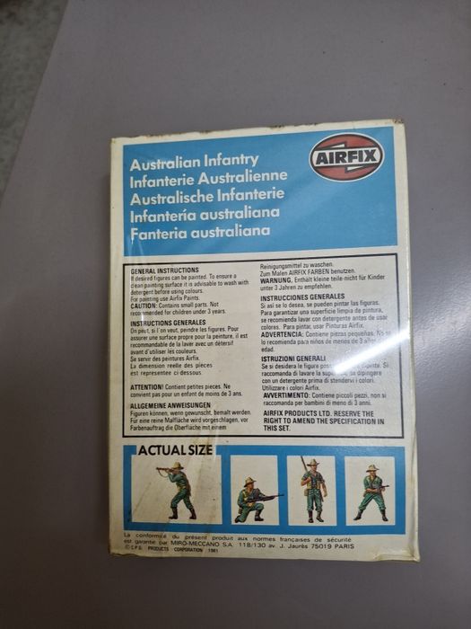 Airfix ho caixa nova infantaria australiana vintage