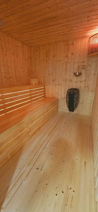 Domek nad jeziorem sauna jacuzzi ruska balia panieński sylwester