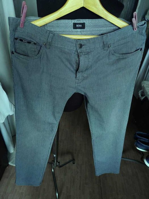 Джинсы (chino Hugo Boss jeans Germany w38 stretch grey.