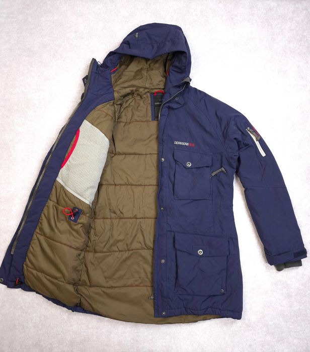 DIDRIKSONS StormSystem Damska Parka Kurtka Rozpinana S 36