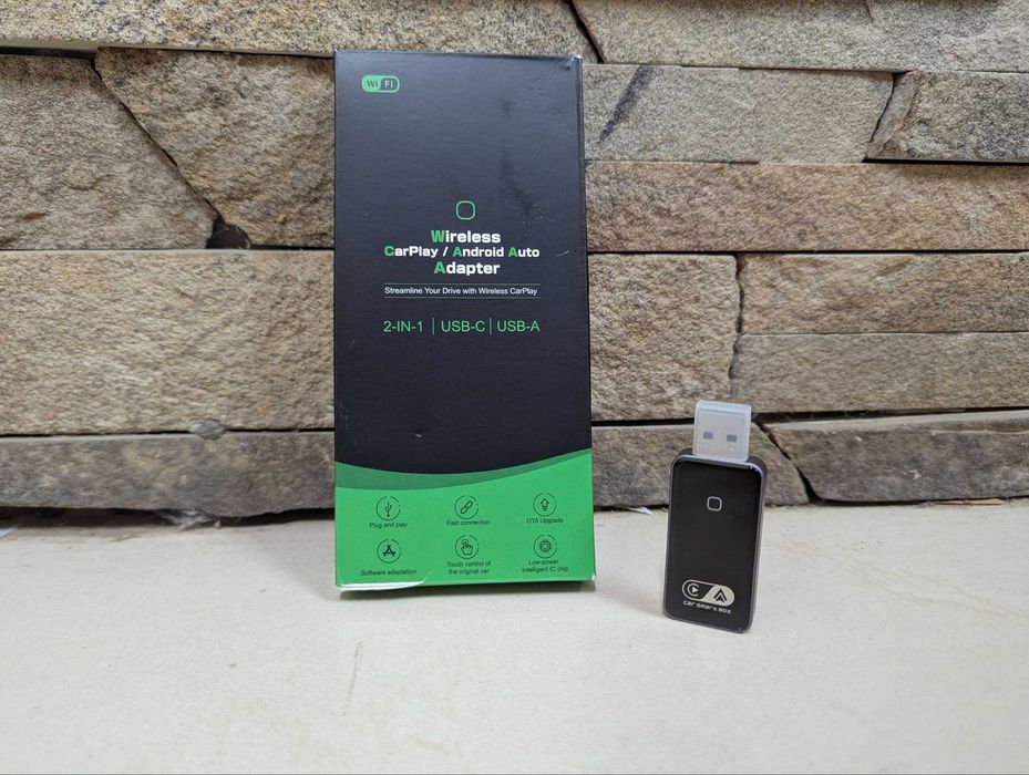 Бездротовий USB адаптер для автомобіля CarPlay Android Auto Wi-Fi, 2в1