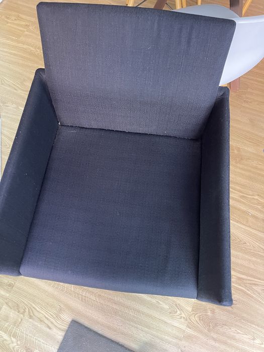 Cadeira Poltrona tecido preto