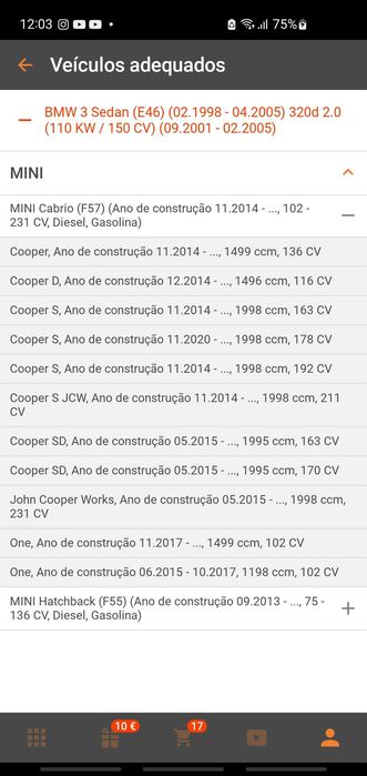 Amortecedores MINI F55 F57 Eibach Pro Street S novas
