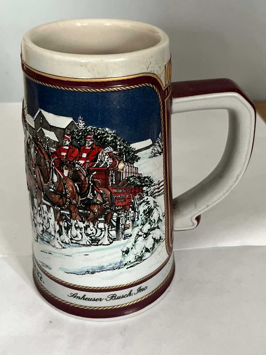 Kufel ceramiczny kolekcjonerski Budweiser Anheuser-Busch.Inc koń konie