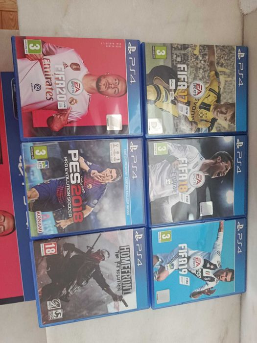 Consola PS4 Slim 1 TB + comando + 6 jogos + caixa original