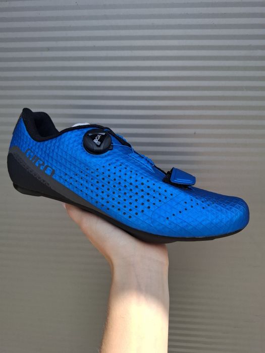 Buty rowerowe SPD szosowe ultralekkie GIRO Cadet BOA niebieskie 43