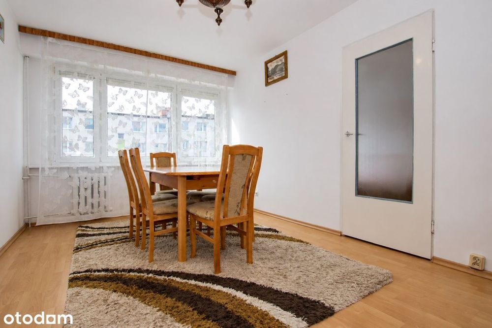 Sprzedaż|4 pokoje|62m2|sieć miejska|balkon|piwnica
