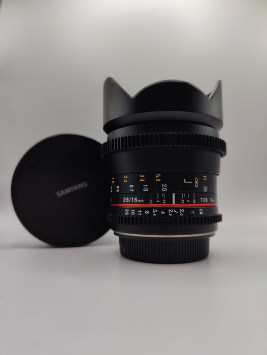 Lente grande angular Samyang 16mm T2.6 VDSLR ED AS UMC - Canon EF Fit