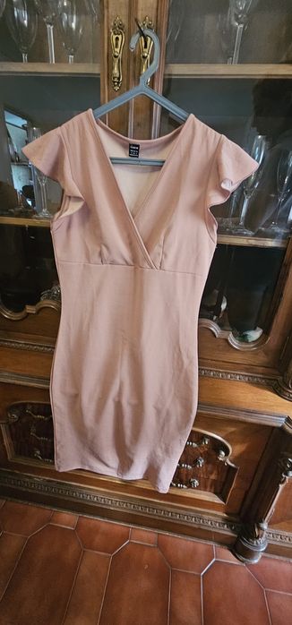 Vestido rosa justo