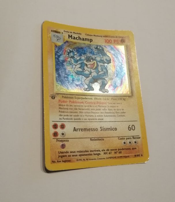 Carta pokemon machamp 1° edição