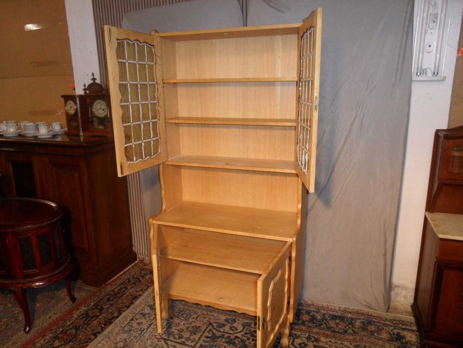 Witryna Przeszklona Naturalne Drewno 92cm,szer z Niemiec