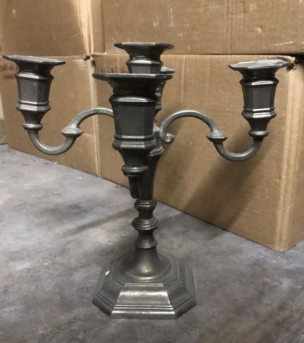 Castiçal antigo de braços para 5 velas
