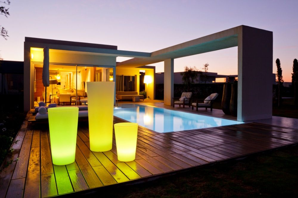 Vasos com luzes